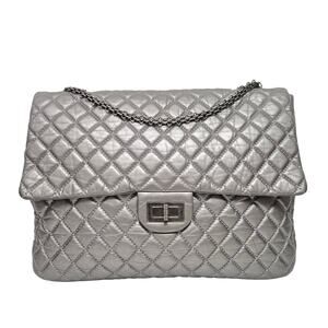 Chanel Reissue Silver XL Quilted Flap bag